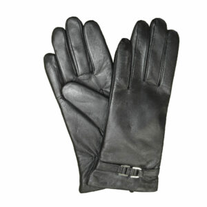 2076M7 Women's sheepskin glove, polyester lining, chrome free, black 7